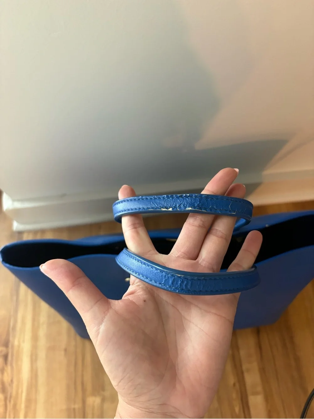 Tory Burch Royal Blue Leather Tote